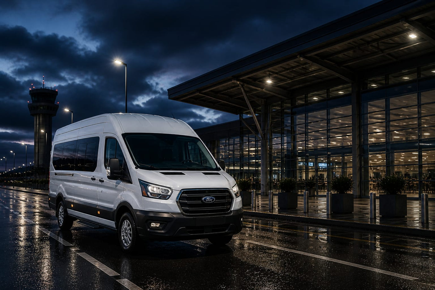 Ford Transit blanca