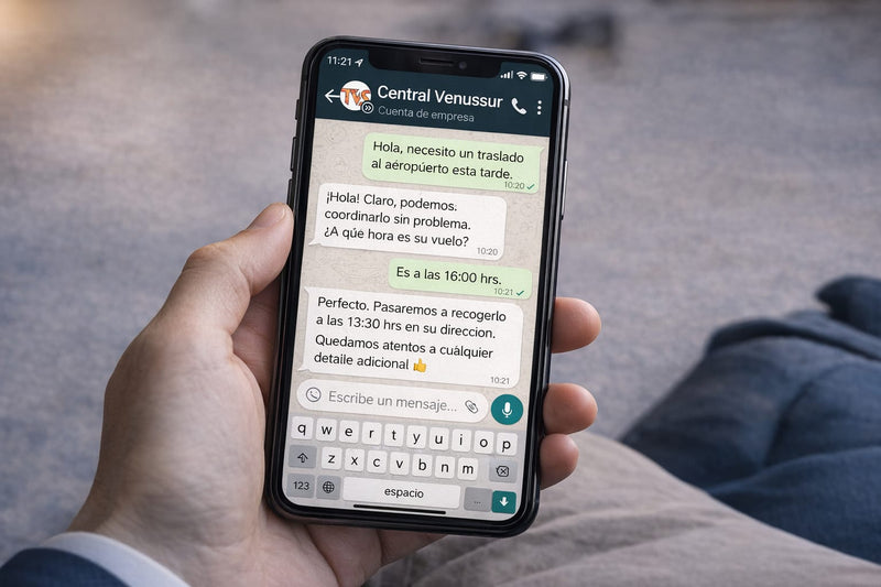Escribes por WhatsApp